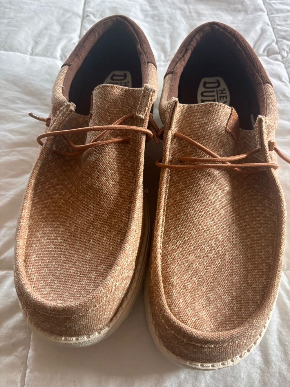 Hey Dude Wally Funk Macaroon Downtown Brown Shoes